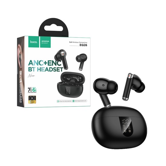 Hoco True Wireless Earbuds EQ26 Nice ANC+ENC Midnight Black